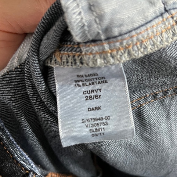GAP 1969 Curvy Low Rise Bootcut Jeans | Dark Blue | 6/28 Regular Length - Picture 10 of 11